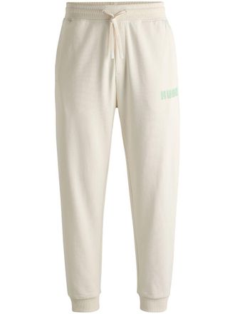 HUGO BOSS logo-print cotton track pants - Neutrals