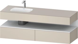 Duravit Qatego Lavabo Encastrado Con Base De Lavabo Consola, - Duravit