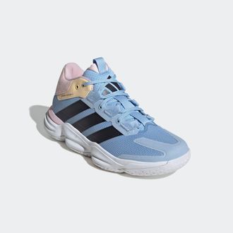 adidas Hallenschuh ADIDAS PERFORMANCE COURT STABIL HALLEN, Damen, Gr. 38,5, orange (cloud wei&szlig;, bright royal, team solar orange), Synthetik, Textil, Schuhe H