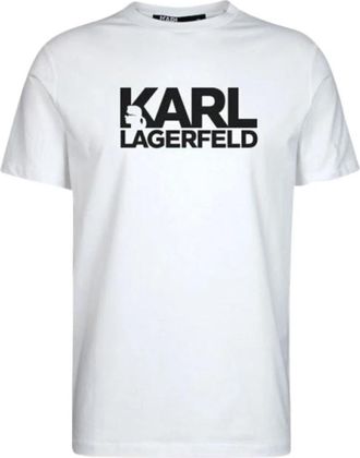 Karl Lagerfeld Tops > T-shirts - Heren - T-shirts - Wit - XL - Tops