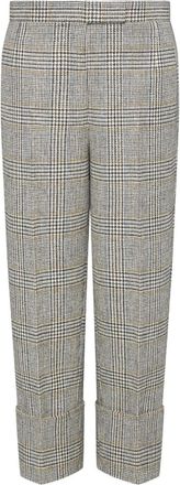 Thom Browne Hunting tweed back-strap trousers - Grey