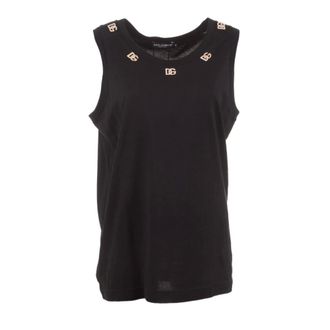 Dolce & Gabbana Sleeveless T-shirt - female - Dolce & Gabbana - Sleeveless Tops - Black - 2XL - Tops