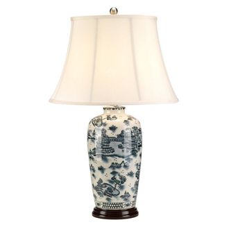 Netlighting Blue Trad Wp 1 Light Table Lamp Blue E27