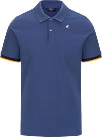 K-Way Vincent Pique Polo - Heren - Polos - Blauw - S - Tops