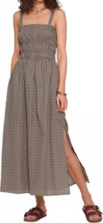 Heartloom Auburn Gingham Voile Dress In Moss