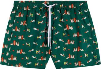 Sundek Bosco Boardshorts voor Heren - Heren - Strandmode - Groen - S - Badmode