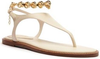Schutz Lys Ankle Strap Slide Sandal in Sugar White at Nordstrom, Size 10.5