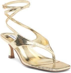 Steve Madden Rayger Ankle Strap Heel Sandal in Gold at Nordstrom Rack, Size 9.5