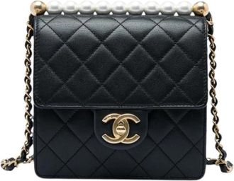 Chanel Pre-owned Vintage Crossbody Bag - Dames - Vintage Schoudertas - Zwart - ONE Size - Vintage