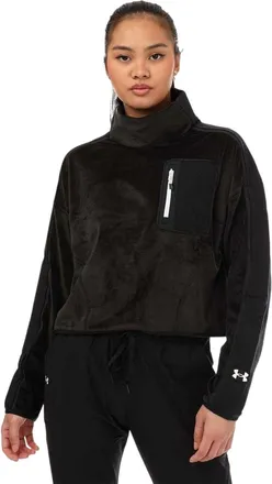 Under Armour Fleece-top met hoge kraag voor dames (Zwart)