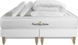 Royal Palace Bedding Pack Colch&oacute;n Blanco Espuma Viscoel&aacute;stica 2x90x200