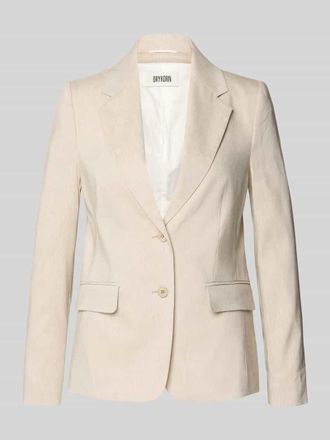 Drykorn Drykorn Blazer aus Leinen-Mix mit Pattentaschen Modell BUNDREY in Sand Melange, Gr&ouml;&szlig;e 34