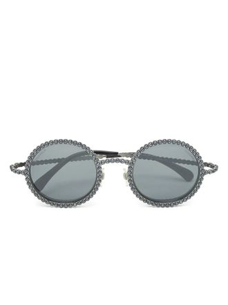 Chanel Occhiali da sole tondi - Argento