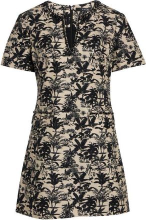 Toccin Blythe Short Sleeve Minidress in Jet/natural at Nordstrom, Size 4