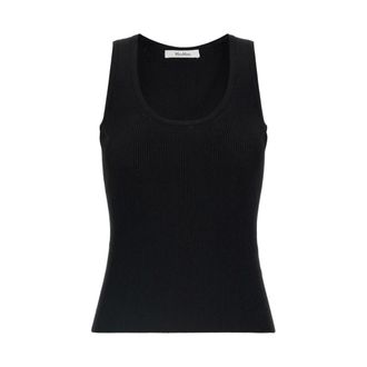 Max Mara Tops, Dames, Zwart, M, Polyester, Editta Tank Top