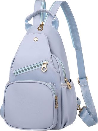 Generic Womens Lightweight Crossbody Sport Sling Bag for Travel Gym and Everyday Carry Comfortable Durable Design (Blue, One Size)