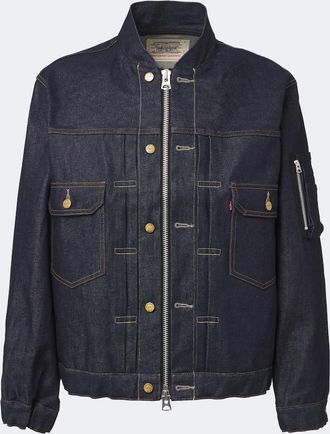 sacai Denim bomber jacket