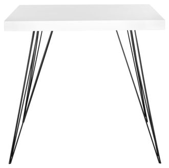 Safavieh Mesas de comedor de hierro negro/blanco