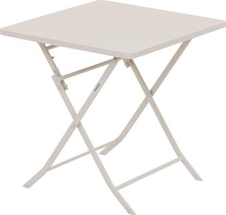 Hesperide Hesperide - Mesa De Jard&iacute;n Plegable Cuadrada Greensboro En Acero Arcilla - Hesp&eacute;ride