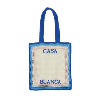 Casablanca Stripe Crochet Bag - Dames - Shoppers - Veelkleurig - ONE Size - Katoen - Tassen