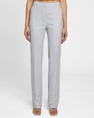 Santorelli Amara Straight Leg Pant in Soft Boucle in Ash at Nordstrom, Size 4