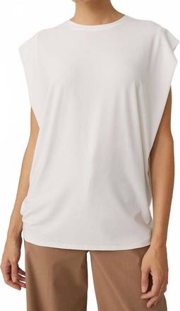 Joseph Ribkoff Wenda Boxy Drop Sleeve Top In White
