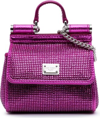 Dolce & Gabbana Sicili&euml; Top Handle Kristallen Tas