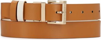 Kazar Dubbelzijdige Riem met Draaibare Gesp - Dames - Riemen - Bruin - 100 CM - Leer - Accessoires