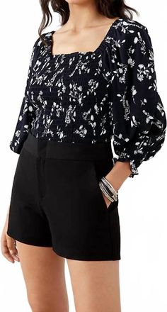 Fifteen Twenty Modern Shorts In Black