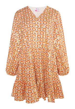 Izia Jurk Dames Wol Wit Veelkleurig