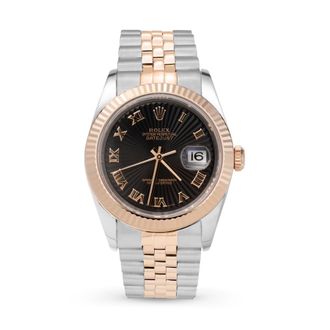 Rolex Pre-owned Rolex Datejust Automatic Chronometer Black Dial Unisex Watch 116231