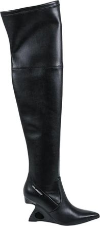 Karl Lagerfeld Waverly Over-knee laarzen - Dames - Schoenen - Zwart - Maat: 38 EU Leer