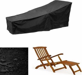 OEM Fundas Para Tumbonas, Fundas Para La Lluvia, Fundas Con Protecci&oacute;n Uv, Fundas Para Tumbonas, Fundas Para Muebles, Aptas Para Patios, Negras