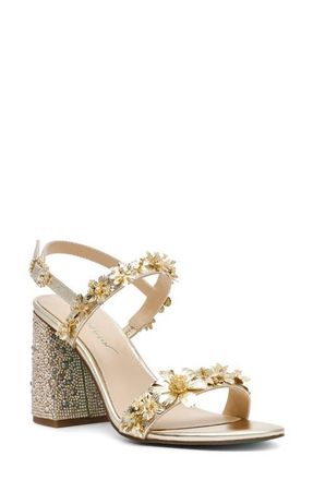 Betsey Johnson Drue Sandal in Light Gold at Nordstrom, Size 7.5