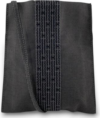 Herm&egrave;s Gray Polyamide Polyester Pochette Shoulder Bag (Pre-Owned)