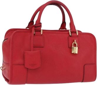Loewe Pre-owned Hand Bag - Dames - Vintage Handtas - Rood - ONE Size - Leer - Vintage