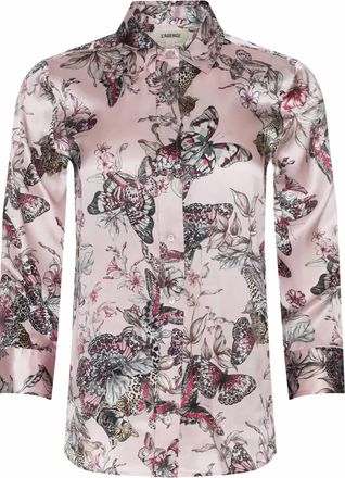 L'agence Womens Dani Blouse In Pink