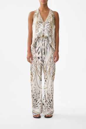 Camilla Bias Cut Drawstring Pant in Lady Lionheart at Nordstrom, Size Xx-Small Au