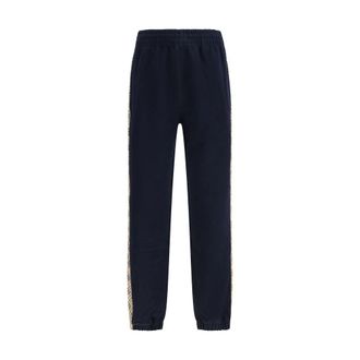 Burberry Blauwe Katoenen Joggingbroeken (Sportbroeken)