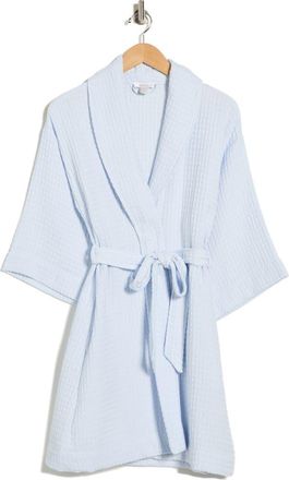 Nordstrom Rack Cotton Waffle Knit Robe in Blue Ancient at Nordstrom Rack, Size X-Small