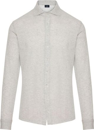 Barba button-up shirt - men - Cotton - 56 - Grey