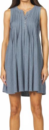 Dear John Denim Floren Mini Dress In Stormy Blue