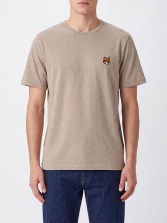 Maison Kitsun&eacute; T-shirt girocollo in cotone con logo Chillax Fox
