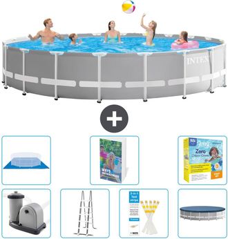 Intex Piscina Prism Frame Redonda - 610x132 Cm - 8-piezas S546