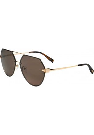 Trussardi Womens STR454FL-004AS-63 STR454FL 63 004AS Sunglasses - Gold - One Size