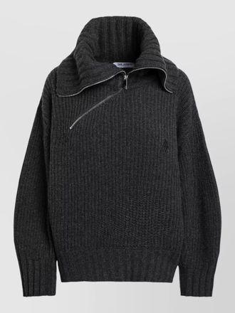 The Attico knitwear high collar long sleeves ribbed