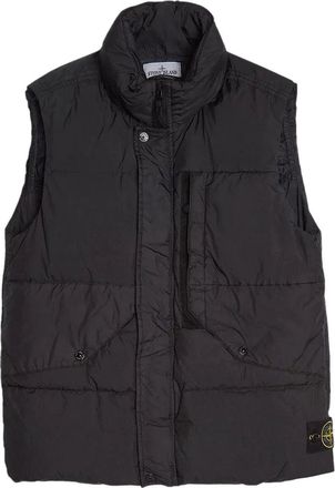Stone Island Crinkle Reps Down Vest Black 7915G0423-V0029
