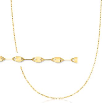 RS Pure by Ross-Simons Italian 14kt Yellow Gold Lumachina-Chain Necklace