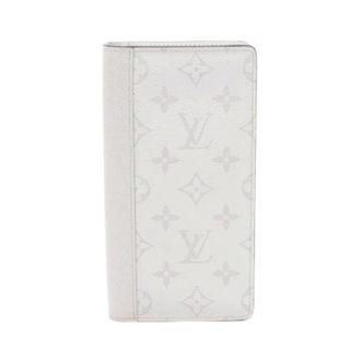 Louis Vuitton Pre-owned Wallets, male, Gray, Size: ONE SIZE Pre-owned Portefeuille Brazza Taigarama Long Wallet