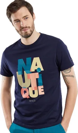 Armor Lux Armor Lux Screen Printed T-Shirt, Nautical/Marine Deep, M